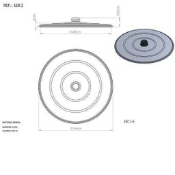 Kit Fogareiro 2em1 110.13 Disco Arado 43cm 051 e Tampa 160.2 - 7