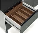Ver imagem 3 de Gabinete Cozinha Mdf 1,94m Elegance com 8 Pés Pré-montado:preto