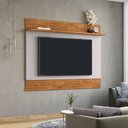 Ver imagem 1 de Painel Sala Icaraí para TV até 75 Polegadas 1 Prateleira Naturalle/Off-White