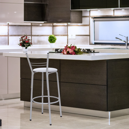 Banqueta para Balcão Flórida Prata Bistrô Ilhas Cozinha Gourmet Bares - 6