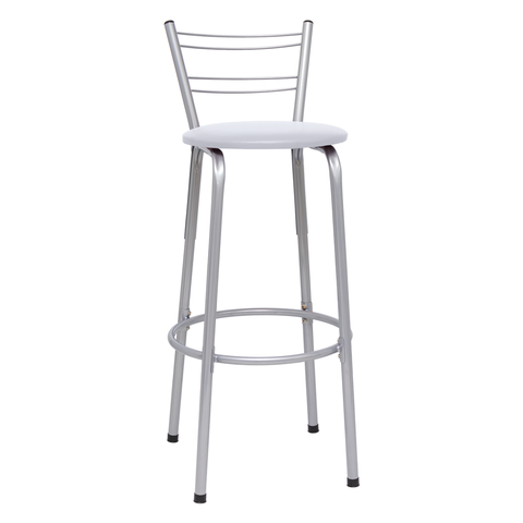 Banqueta para Balcão Flórida Prata Bistrô Ilhas Cozinha Gourmet Bares