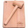 Conjunto Toc Toc Tramontina Delicate com Tábua e Martelo em Madeira Tauarí 21x14 Cm - 1