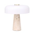 Ver imagem 1 de Abajur /luminária com Base em Mármore e Cúpula de Vidro Mart