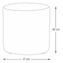 Ver imagem 3 de Kit 2 Puff Banqueta Viena Decorativo Moderno Tecido Linho Bege