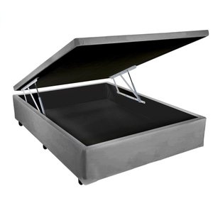 Cama Box Baú Casal Cinza
