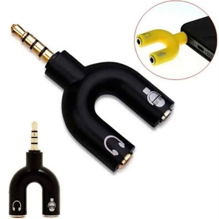 Adaptador Splitter Headset Fone Microfone P2xp3 - 3