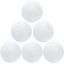Ver imagem 1 de 6 Globos Vidro 15cm Esfera Bola Bolinha Jabuticaba Branco Fosco Leitoso Gimpo 6x-gl15