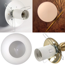 Ver imagem 2 de 6 Globos Vidro 15cm Esfera Bola Bolinha Jabuticaba Branco Fosco Leitoso Gimpo 6x-gl15