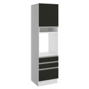 Ver imagem 1 de Torre Quente Madesa Glamy 1 Porta 3 Gavetas Branco Preto