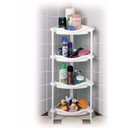 Ver imagem 2 de Cesto Porta Shampoo Cantoneira 4 Bandejas Branco