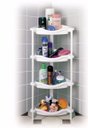 Ver imagem 2 de Cesto Porta Shampoo Cantoneira 4 Bandejas Branco