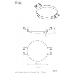Kit Fogareiro com Tripé 60cm 110.1 e Disco Arado 38,5cm 056 - 5