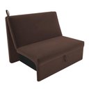 Ver imagem 2 de Sofá Cama 2 Lugares Belize Suede Marrom
