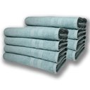 Ver imagem 1 de Kit 8 Toalhas de Banho Itália Soft 100% Algodão 430g M 80x150cm Verde Claro