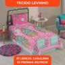 Jogo de Cama Solteiro Barbie 2 Peças Lepper 100% Poliéster - 8