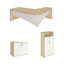 Ver imagem 1 de Conjunto Escritório: Mesa Diretor + Balcão + Armário