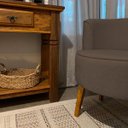 Ver imagem 2 de Cadeira Estofada para Sala de Estar Tecido Veludo Aconchegante Reforçada Ergonômica