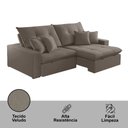 Ver imagem 5 de Sofá 250 Cm Braço 25 Cm Retrátil e Reclinável Império Meu Sofá Online