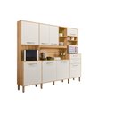 Ver imagem 2 de Kit Cozinha Hortelã 8 Portas Freijó/Off White Cristal - Nicioli