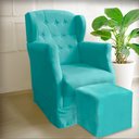 Ver imagem 2 de Poltrona Amamentação Balanço Manu com Puff Suede