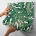 Ver imagem 1 de Papel de Parede Adesivo Decorativo Botanic Folhagens - Kit 10 Metros