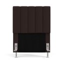 Ver imagem 3 de Cabeceira Nashira 90 para Cama de Solteiro A-011 Couro Marrom Aradecor