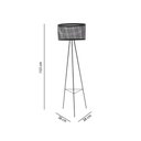 Ver imagem 2 de Luminária de Chão Jade em Metal Preto 153cm - 69318