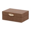Ver imagem 3 de Caixa Decorativa em Mdf com Revestimento em Pu Marrom 19cm 19339 Mart