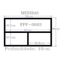 Ver imagem 3 de Nicho Organizador para Banheiro Cozinha Sala Quarto Despensa 50x30x10 - Cinza Tx