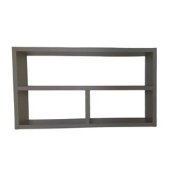 Nicho Organizador para Banheiro Cozinha Sala Quarto Despensa 50x30x10 - Cinza Tx - 2