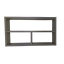 Ver imagem 2 de Nicho Organizador para Banheiro Cozinha Sala Quarto Despensa 50x30x10 - Cinza Tx