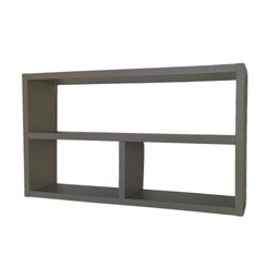 Nicho Organizador para Banheiro Cozinha Sala Quarto Despensa 50x30x10 - Cinza Tx - 1