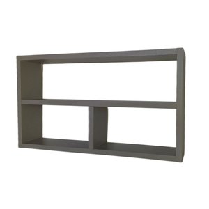 Nicho Organizador para Banheiro Cozinha Sala Quarto Despensa 50x30x10 - Cinza Tx