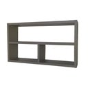 Ver imagem 1 de Nicho Organizador para Banheiro Cozinha Sala Quarto Despensa 50x30x10 - Cinza Tx