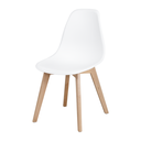 Ver imagem 2 de Kit 4 Cadeiras Eames Wood Branca Polipropileno Sala Jantar Cozinha