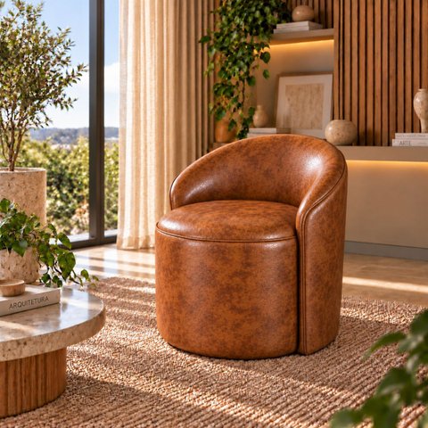Poltrona Decorativa Yara Corino Modena Sala Estar Quarto Recepção Confortável