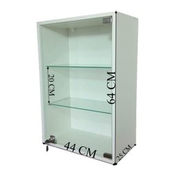 Vitrine Suspensa Expositor Fechadura Porta Vidro Temperado - 4