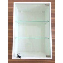 Vitrine Suspensa Expositor Fechadura Porta Vidro Temperado - 2