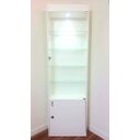 Ver imagem 4 de Cristaleira Expositor Led Porta de Vidro Branco