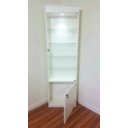 Ver imagem 1 de Cristaleira Expositor Led Porta de Vidro Branco