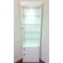 Ver imagem 3 de Cristaleira Expositor Led Porta de Vidro Branco