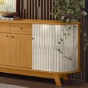Ver imagem 4 de Balcão Buffet Sala de Jantar 183cm Tavillo Cinamomo/off White M20 - D’Rossi