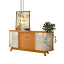 Ver imagem 1 de Balcão Buffet Sala de Jantar 183cm Tavillo Cinamomo/off White M20 - D’Rossi