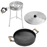 Kit Fogareiro Tripé 110.1 Disco Arado 43cm 51.1 Tampa 160.2 - 1