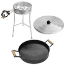 Ver imagem 1 de Kit Fogareiro Tripé 110.1 Disco Arado 43cm 51.1 Tampa 160.2