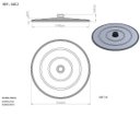 Ver imagem 7 de Kit Fogareiro Tripé 110.1 Disco Arado 43cm 51.1 Tampa 160.2