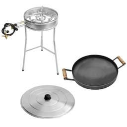 Kit Fogareiro Tripé 60cm 110.1 Disco 38cm 056 e Tampa 160.1 - 1