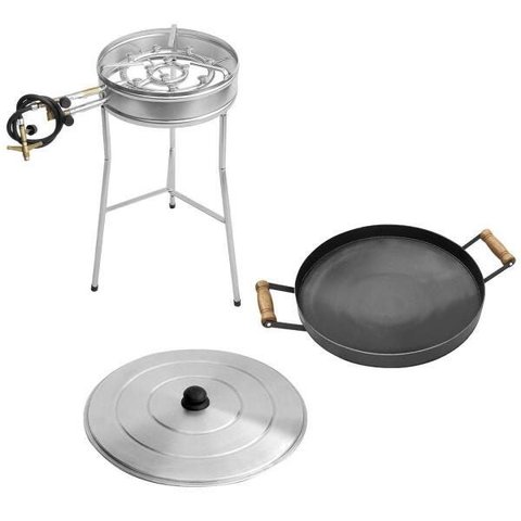 Kit Fogareiro Tripé 60cm 110.1 Disco 38cm 056 e Tampa 160.1