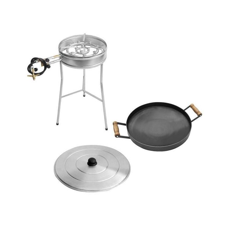Kit Fogareiro Tripé 60cm 110.1 Disco 38cm 056 e Tampa 160.1