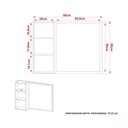 Ver imagem 6 de Espelheira de Banheiro Bn3645 80x60cm Branco - Tecno Mobili